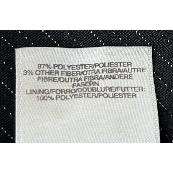 LE SUIT HIGH RISE, WIDE LEG, DRESS PANTS, WOMENS, 14, BLACK/GREY THIN PINSTRIPES - Picture 9 of 10